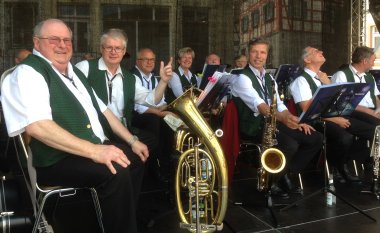 Musikzug Bellersheim auf Marktplatz-Bühne 